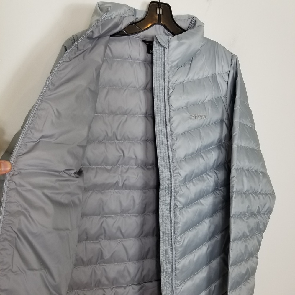 Marmot Women Jena Down Jacket 700 Fill Power Sz XL Gray Puffer Zip Up Warm - Picture 9 of 16